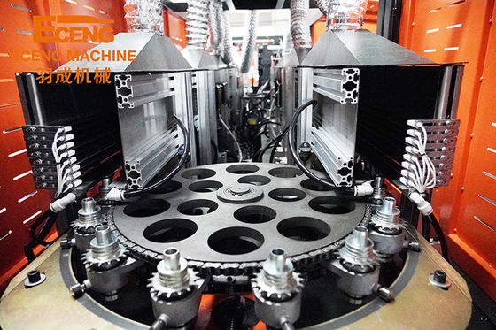 6000 chiếc Máy thổi chai kéo dài Máy nhựa 4 khoang Tốc độ cao