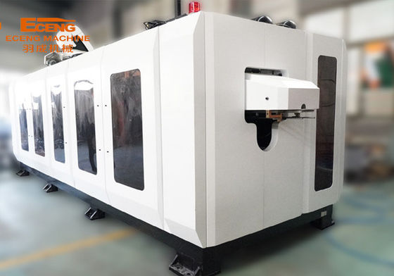 Máy thổi khuôn tự động Eceng PET 6 khoang Màu đen và trắng