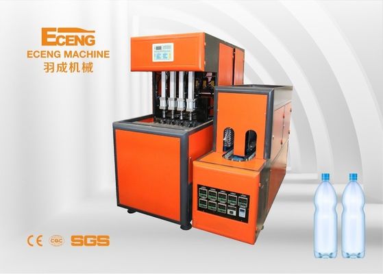 Máy thổi chai bán tự động 16KW Sản xuất hộp nhựa 4 khoang