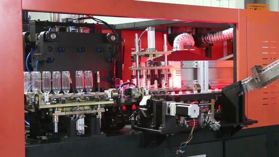 Máy thổi khuôn PET tự động 2l màu cam Điều khiển PLC