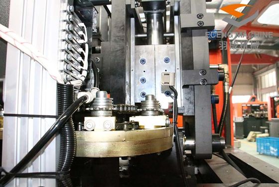 Máy thổi PET 4 khoang màu cam Máy thổi hơi kéo dài 6000bph