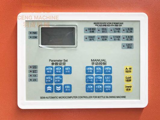 Máy thổi chai bán tự động 10L Máy thổi căng PET 3 PHASE